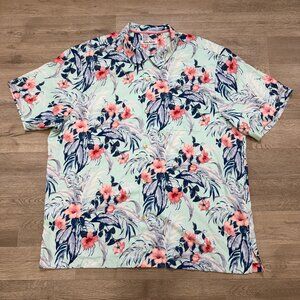 Tommy Bahama Garden of Hope and Courage Printed IslandZone® Camp Shirt Size XXL